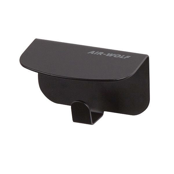 Air Wolf Hakenleiste mit 1 Haken, Serie Alpha, H x B x T: 61 x 100 x 52 mm, Edelstahl schwarz, 60-160