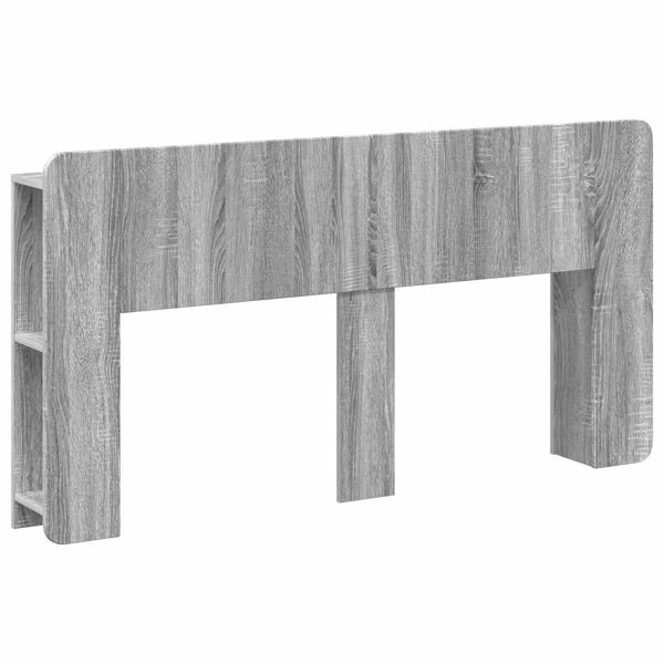 vidaXL Kopfteil Schrank mit Speicher Graues Sonoma Holzwerkstoff, 8001216