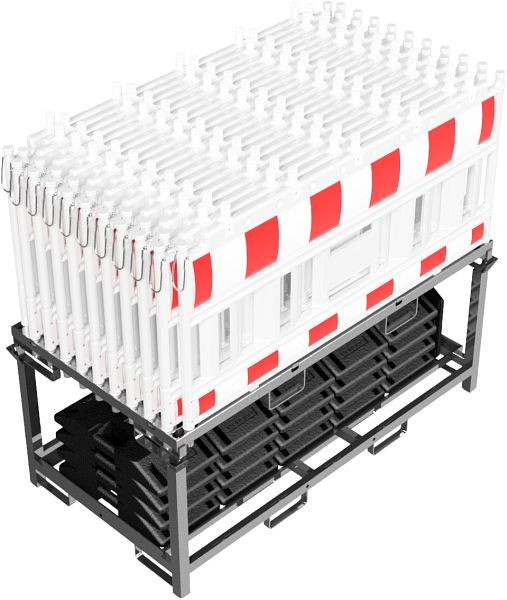 Schake Absperrschrankengitter SET5, 20x Schake-Euro 2 Absperrschrankengitter, mit Lampenadapter 3520KA, 33520KA-SET5