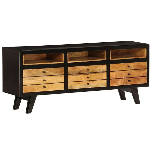 vidaXL TV-Schrank Mangoholz Massiv 120 x 30 x 50 cm, 246326