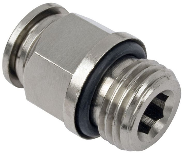 timmer BK-GE-12-1/4-MSv, Gerade Einschraubverschraubung, zylindrisch, Innensechskant, Schlauch-Ø: 12 mm, Gewinde: 1/4'', VE: 10 Stück, 03060115