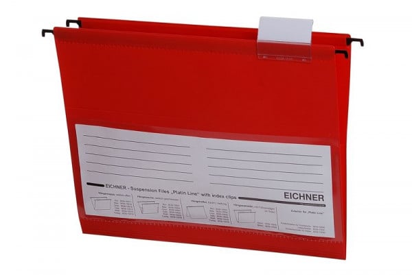 Eichner Hängetasche Platin Line aus PVC, Rot, VE: 10 Stück, 9039-10021