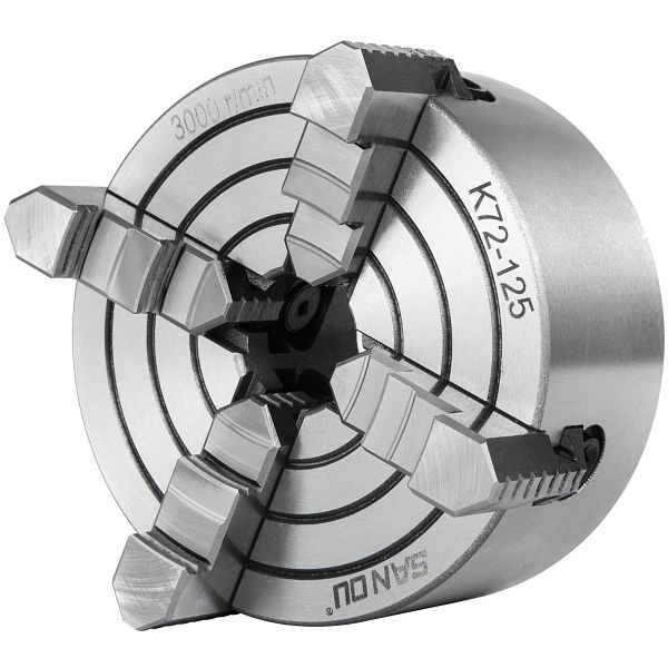 Drehfutter K72-125 125mm, 4-Backen Hochpräzises ≤0,05 mm Drehbankfutter