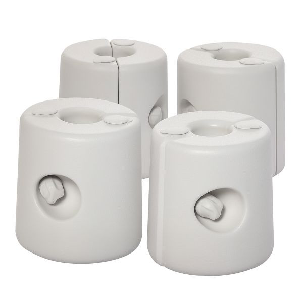 Outsunny Gewichte Pavillon Standfuß Standsicherung Partyzelt Befüllung mit Wasser/Sand PE ∅24xH25cm, VE: 4 Stück, 840-046