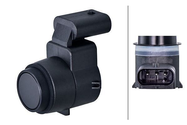 HELLA Sensor, Einparkhilfe, 3-polig, gesteckt, lackierbar, 6PX 358 141-961