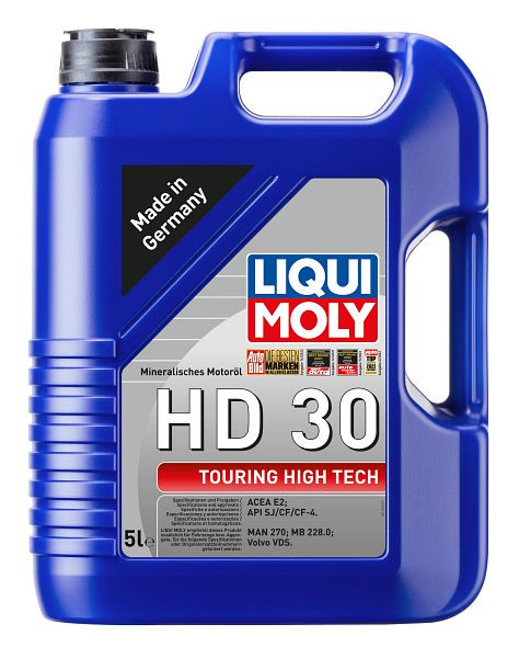 LIQUI MOLY Motoröl Touring High Tech HD 30, Kanister Kunststoff, VE: 5 Liter, 1265