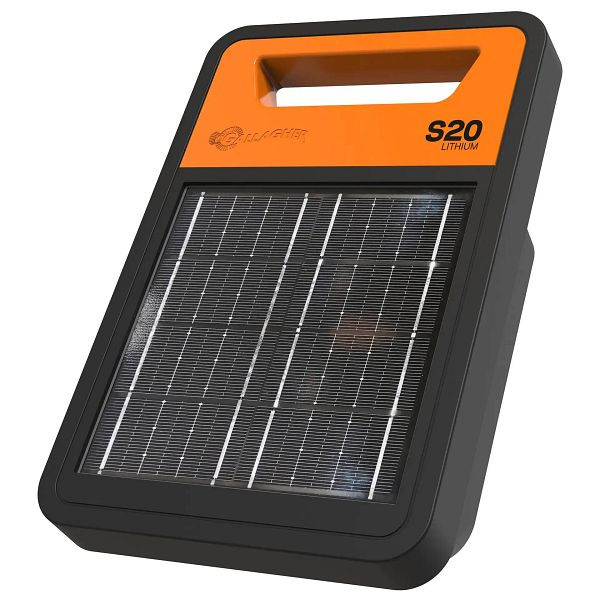 Gallagher S20li Solar-Weidezaungerät inkl. Akku (0,2J - Solar), 350318