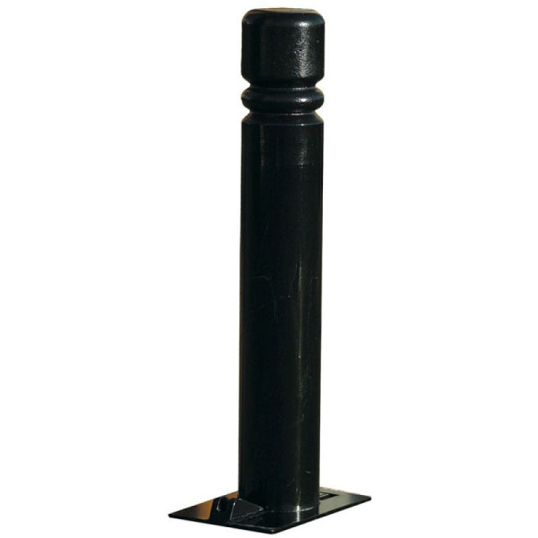 Stein HGS Stilpoller -Trend-, RAL 5010 enzianblau, Stahlrohr Ø 76 mm, Montage: zum Einbetonieren auf Verankerungsblock, 24004