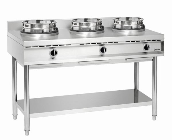 Bartscher Wok-Herd, 3 Brenner, Material: CNS 18/10, 1053103, 4015613610771