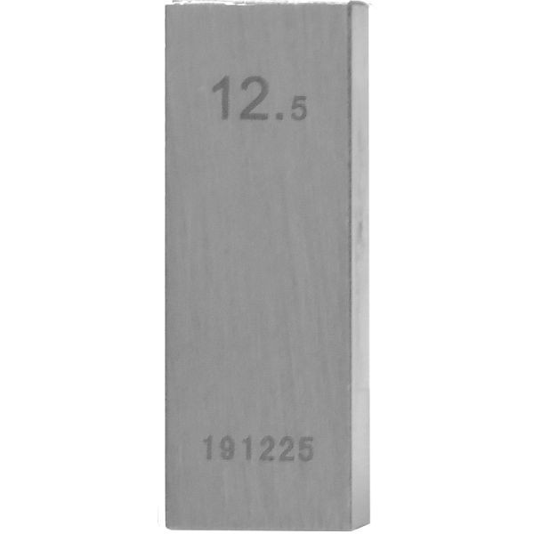 STEINLE Einzel Parallel Endmaß Stahl 12,5 mm, DIN EN ISO 3650 mit Toleranzklasse: 1, 42020088