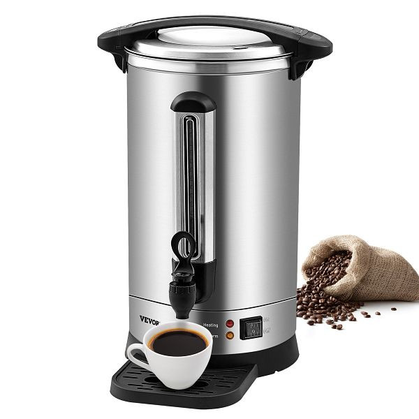 VEVOR Kommerzielle Heißgetränkespender Kaffee Heißwasserspender 65 Tassen, BSYKF65SUS304P18XV2