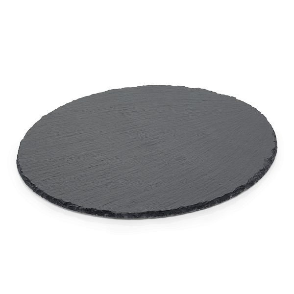 WAS Natural Slate 33 Naturschieferplatte, Durchmesser 30 cm, 3313300