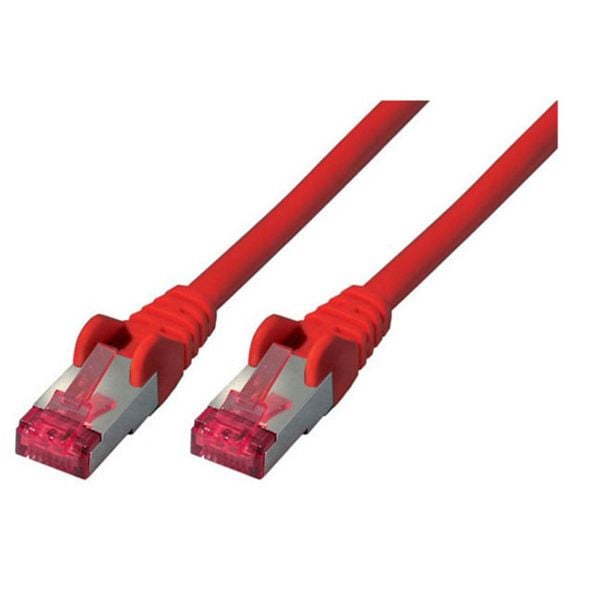 S-Conn Patchkabel, cat 6A, S/FTP, PIMF, Halogenfrei, GHMT-zertifiziert, rot, 30,0m, 75730-AR