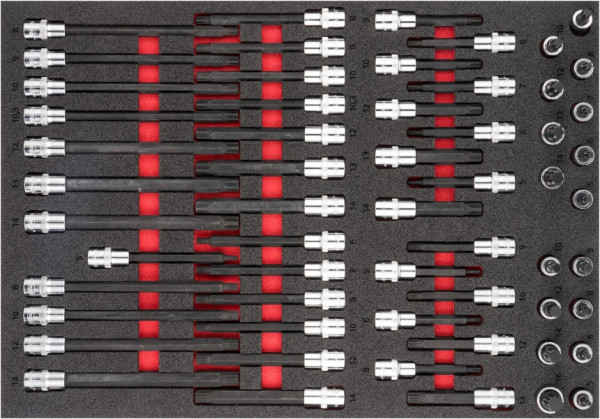 VIGOR Schraubendreher-Einsatz Satz, M5 - M16, Anzahl Werkzeuge: 58, V6810