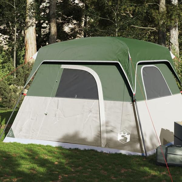 vidaXL Campingzelt 4 Personen Grün Wasserdicht, 94542, 8721012445796