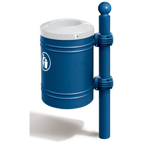 Stein HGS Abfallbehälter -Bowl-, RAL 3020 verkehrsrot, 22260-02