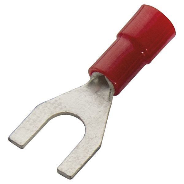 Haupa Gabelkabelschuh rot PVC-isoliert 0,5-1,0 mm² M3, VE: 100 Stück, 260300