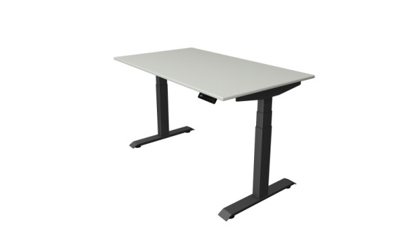 Kerkmann Sitz-/Stehtisch Move 4, B 1400 x T 800 mm, elektrisch höhenverstellbar von 640-1290 mm, lichtgrau, (Montage), 10081011-1