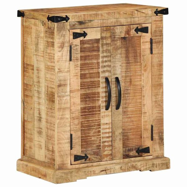 vidaXL Sideboard Braun 55 x 35 x 70 cm Massivholz, grobes Mango, 4019629