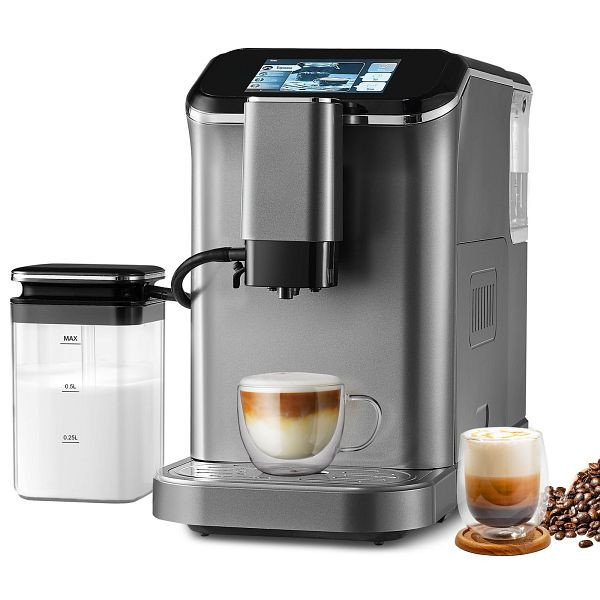 VEVOR Vollautomatische Espressomaschine 20 Bar Milchaufschäumer Wassertank, QZDYSKFJQZTFTOFEYV2