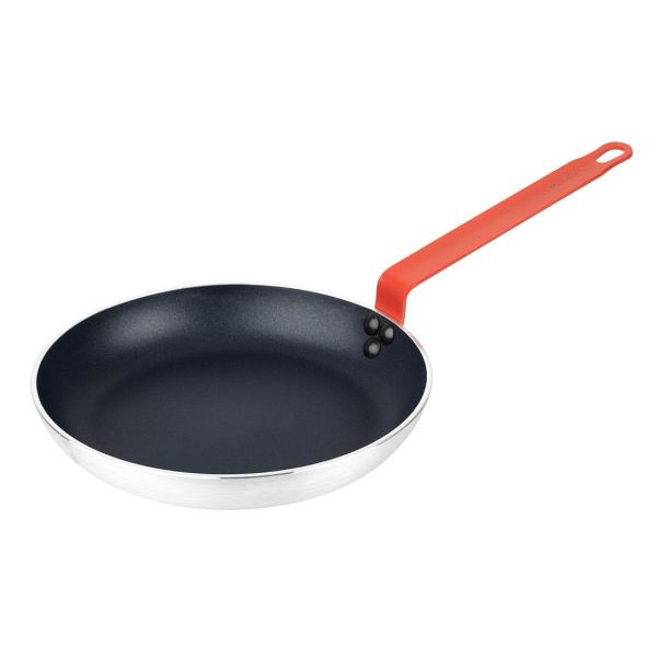 Hygiplas Aluminium Antihaft Teflon Platinum Plus Bratpfanne mit rotem Griff 28 cm, HT966