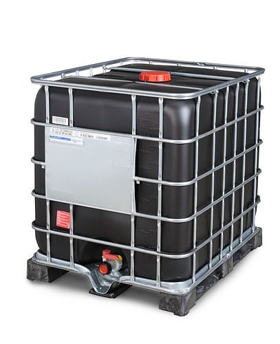 IBC Container, PE-Palette, 1000 Liter, Öffnung NW225, Auslauf NW50