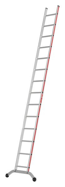 HYMER Sprossenanlegeleiter, 14 Sprossen, Länge 4,12 m, 601114