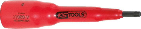 KS Tools 3/8" Bit-Stecknuss mit Schutzisolierung für Vielzahn(XZN®)-Schrauben, M8, 117.3893