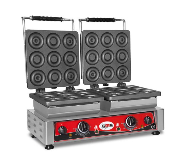GMG Waffeleisen Donato, 2x (9x 8cm x 1,4cm/2,8cm), wechselbare Backplatte sehr einfach Montage, 50° bis 300°C, leichte Reinigung, WE-29