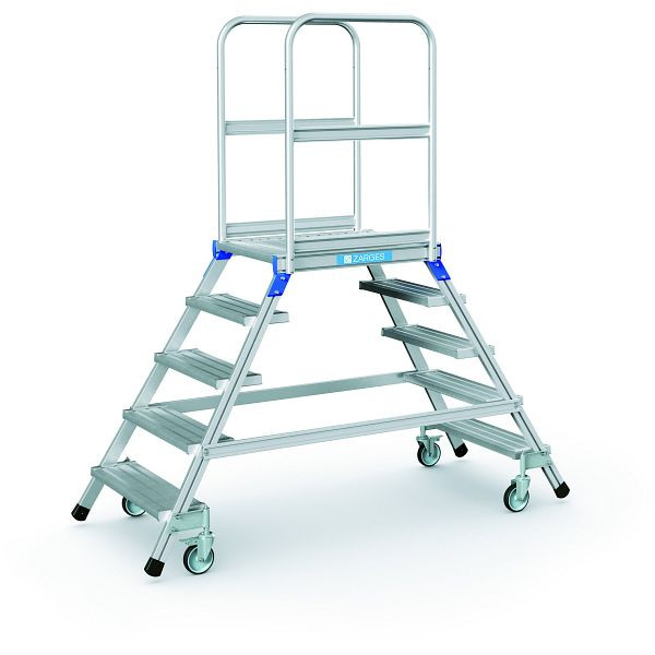 ZARGES Podesttreppe, beidseitig 5 Stufen, 41983, 4003866419838