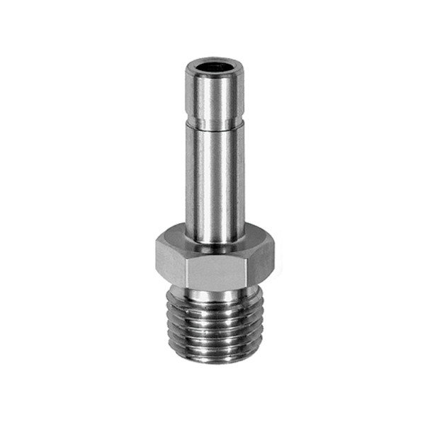 Riegler Gewinde-Stecknippel, R 1/2 außen, Stecknippel 12 mm, ES 1.4404, 135322