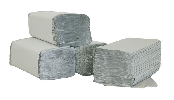 ELOS Standard Papierhandtücher, Falthandtuchpapier, 1-lagig, 25,0 x 23,0 cm, VE: 5000 Stück, 200101