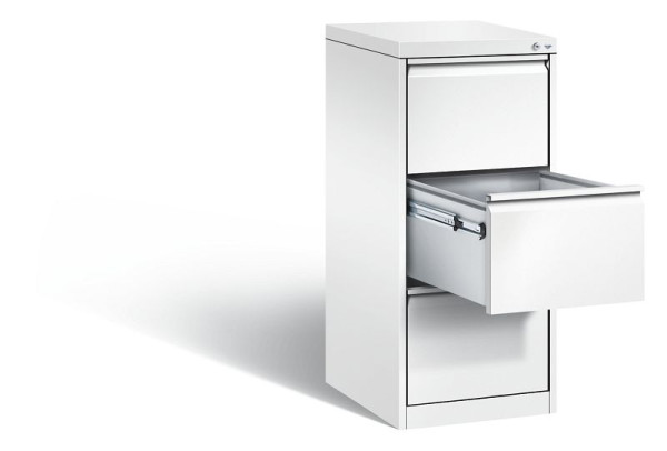 C+P Hängeregistraturschrank Acurado, H1045xB433xT590mm, Farbe: Verkehrsweiß, Griffleiste, 12423-311 S10085