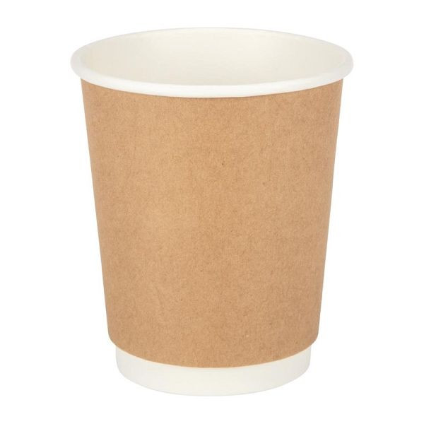 Fiesta Doppelwandige Heißgetränkebecher braun 225ml, VE: 25 Stück, GP436