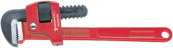 STAHLWILLE Stillson-Rohrzange Nr.6559 Größe 10'' Länge 250 mm Maulweite max.35 mm Kopf schwarz lackiert, poliert Griffe rot lackiert, 65590250