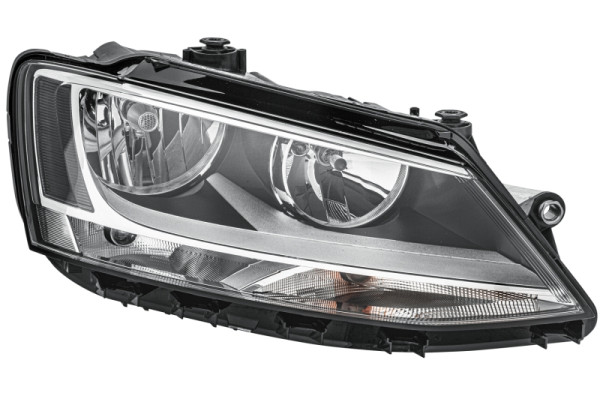 HELLA Halogen-Hauptscheinwerfer, für u.a. VW Jetta IV (162, 163, AV3, AV2), ECE, für Rechtsverkehr, rechts, 1EL 010 395-021