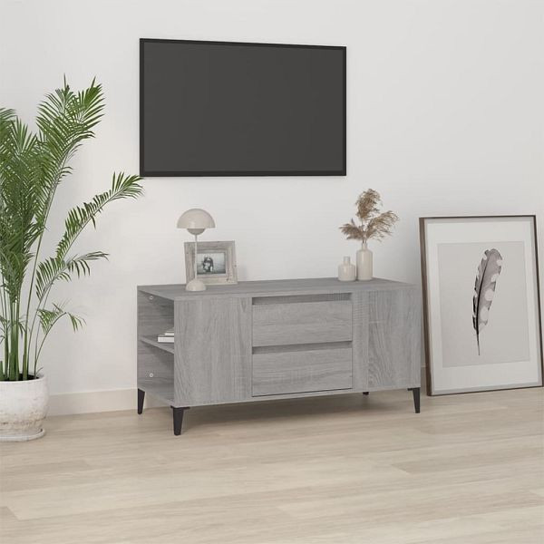 vidaXL TV-Schrank Grau Sonoma 102x44,5x50 cm Holzwerkstoff, 819610