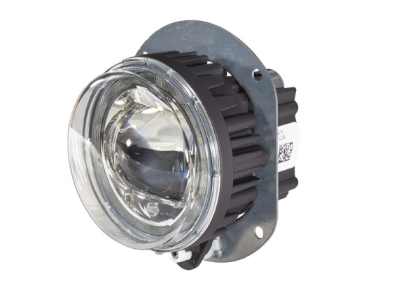 HELLA LED-Nebelscheinwerfer, 90mm Performance L4060, 12/24V, rund, Einbau, SAE/ECE-R19/ECE-R10e Streuscheibe, FEP, links, 1N0 011 988-051