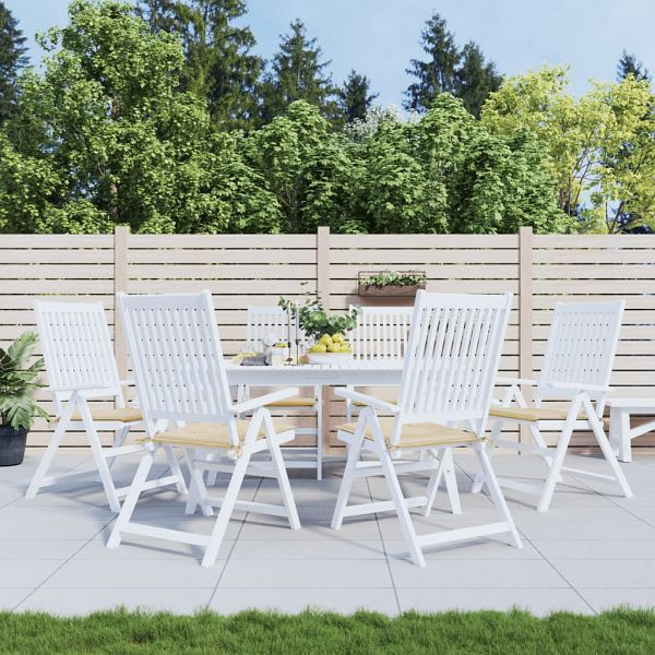 vidaXL Gartenstuhl-Kissen 6 Stück Beige 40x40x3 cm Oxford-Gewebe, 314009