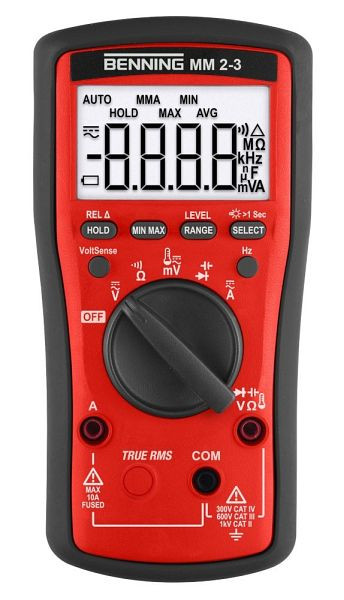 Benning MM 2-3 Digital-Multimeter, Anzeigeumfang: 6.000 (beleuchtet), 044693