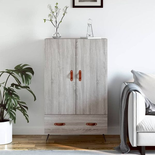 vidaXL Highboard Grau Sonoma 69,5x31x115 cm Holzwerkstoff, 828210