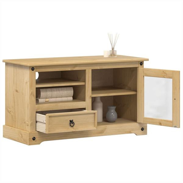 vidaXL TV-Schrank Corona 100x45x58 cm Massivholz Kiefer, 4005669