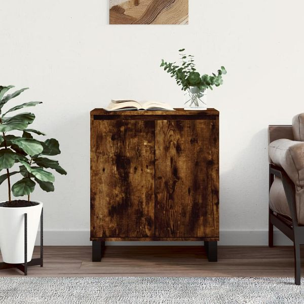 vidaXL Sideboard Räuchereiche 60x35x70 cm Holzwerkstoff, 827169