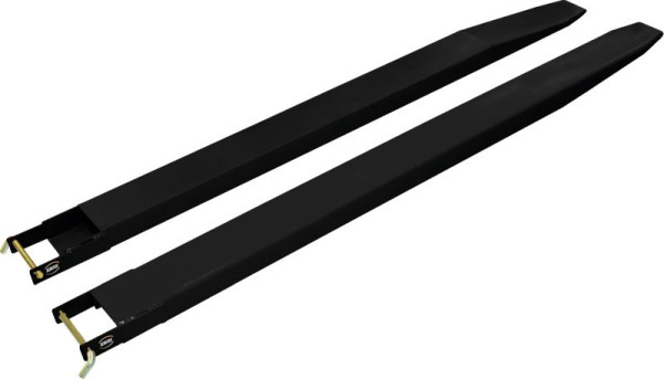 Schefer Gabelverlängerung geschlossene Ausführung schwarz lackiert, 2000x140x50 mm, VE: 1 Paar, 11070101405020