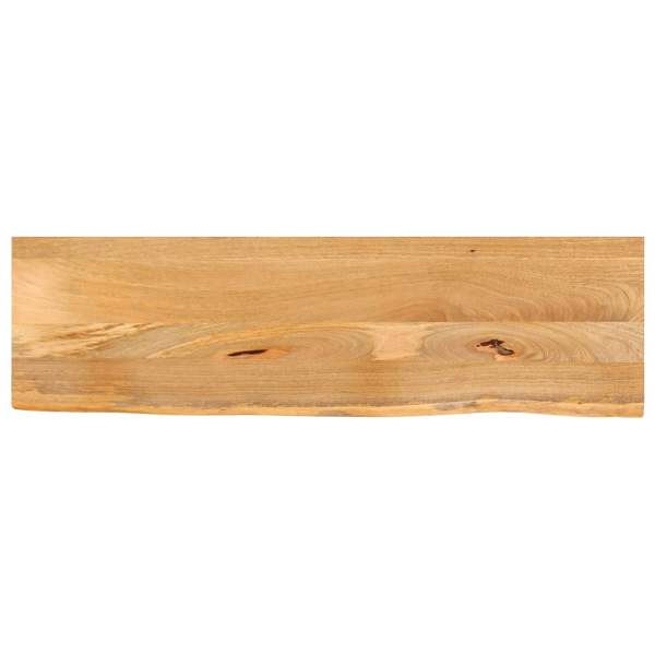 vidaXL Tischplatte mit Baumkante 120x40x3,8 cm Massivholz Mango, 370494