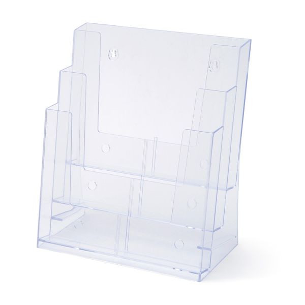Showdown Displays 3 x A4 Spritzguss-Prospekthalter, 3DA4P