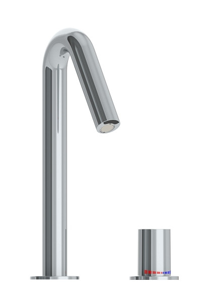 Benkiser Sintra, Elektronik Waschtisch-Armatur mit Sensor im Auslauf und separater Mischeinheit für 9V Netzbetrieb, chrom, 1996263