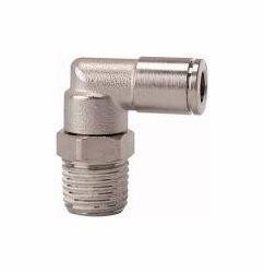 Riegler L-Steckverschraubung, drehbar, Außengewinde konisch mit Gewindebeschichtung, 108911