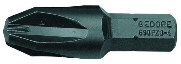 GEDORE Schraubendreherbit 1/4" Vorteilspack für Kreuzschlitzschrauben PZ2, 50 mm lang, VE: 10 Stück, 6552950