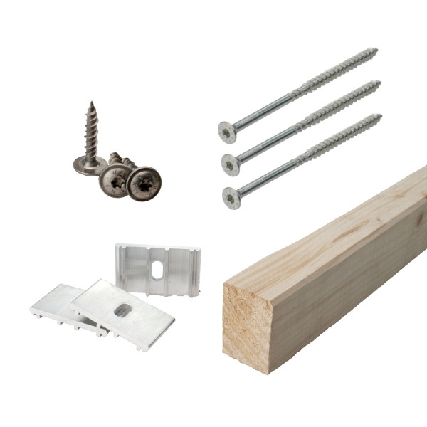 Solarbayer Flair AL Montageset / 1 Koll, Befestigungsmaterial, 421100000